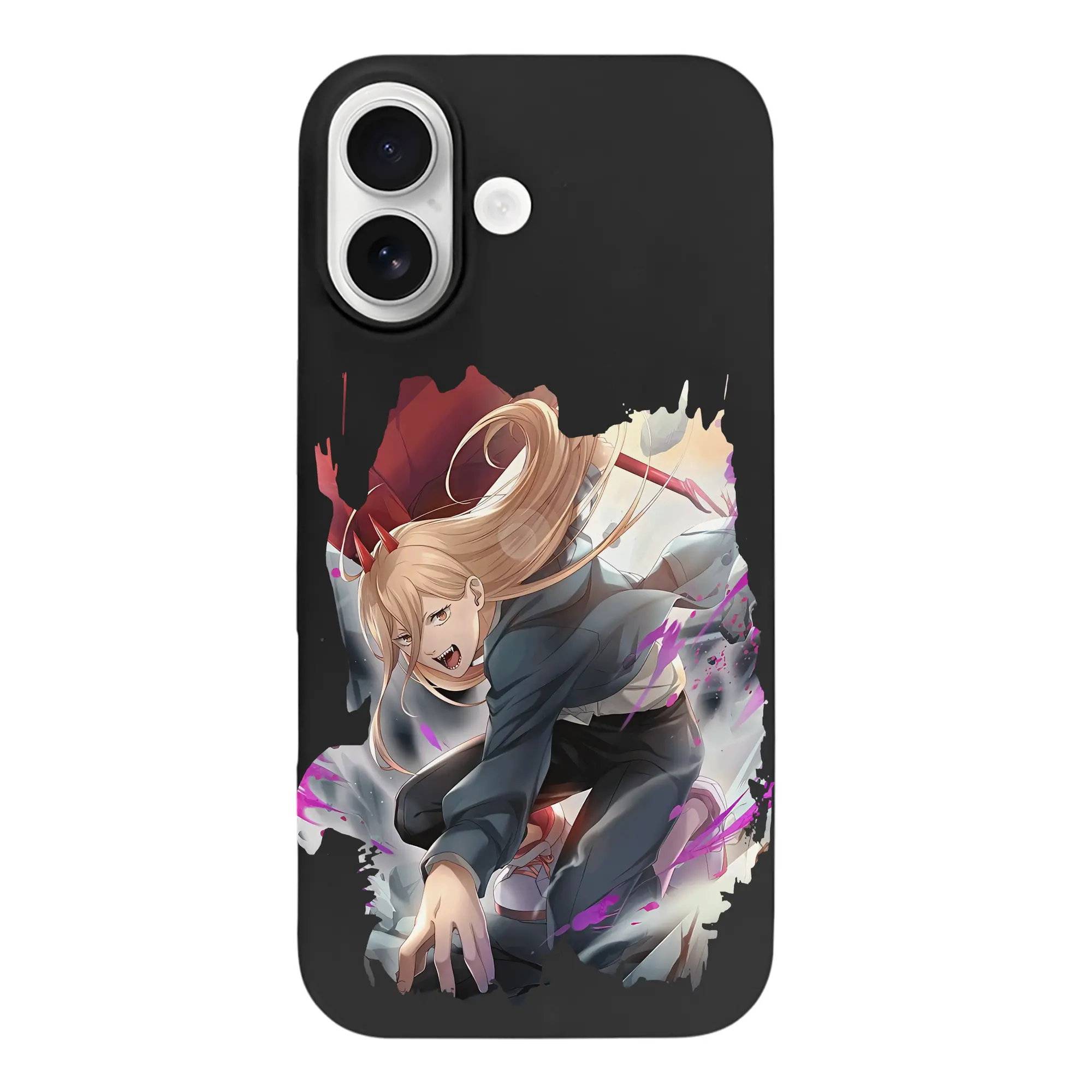 チェンソーマン グッズ,パワー - iPhone 17 シリーズ シリコンケース 薄型 耐衝撃 指紋防止 ソフトタッチカバー 精密フィット 傷防止 保護ケース iPhone 17/17 Air/17 Pro/17 Pro Max 対応